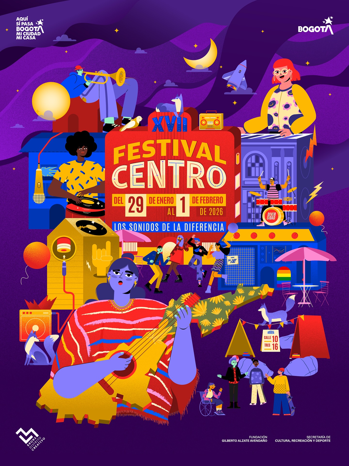 El Festival Centro 2026 es el evento que abre cada año la agenda musical de Bogotá y celebra la diversidad de sonidos que habitan la ciudad.